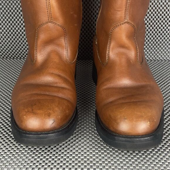 Fin & Feather Insulated Boots Mens 8.5 D Brown Leather Zipper Made In USA - Picture 8 of 13